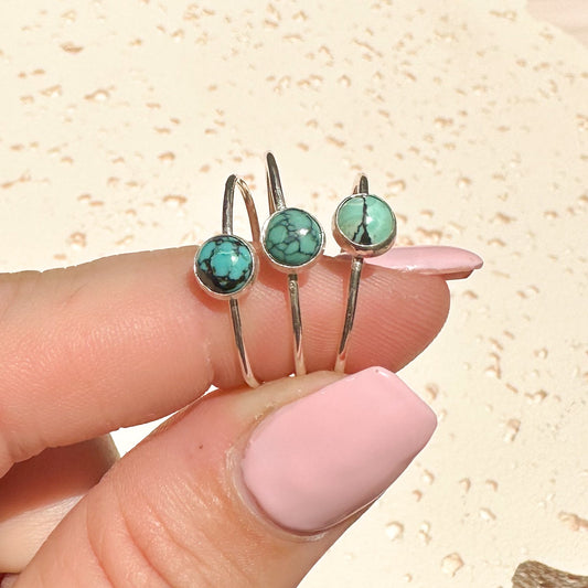 5mm Turquoise • Stacking Rings - Rae and Jayde -