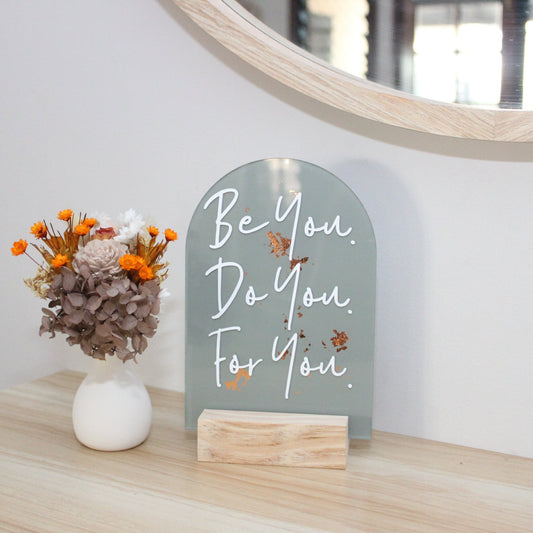 Acrylic Affirmation Plaque + Stand - Rae and Jayde -