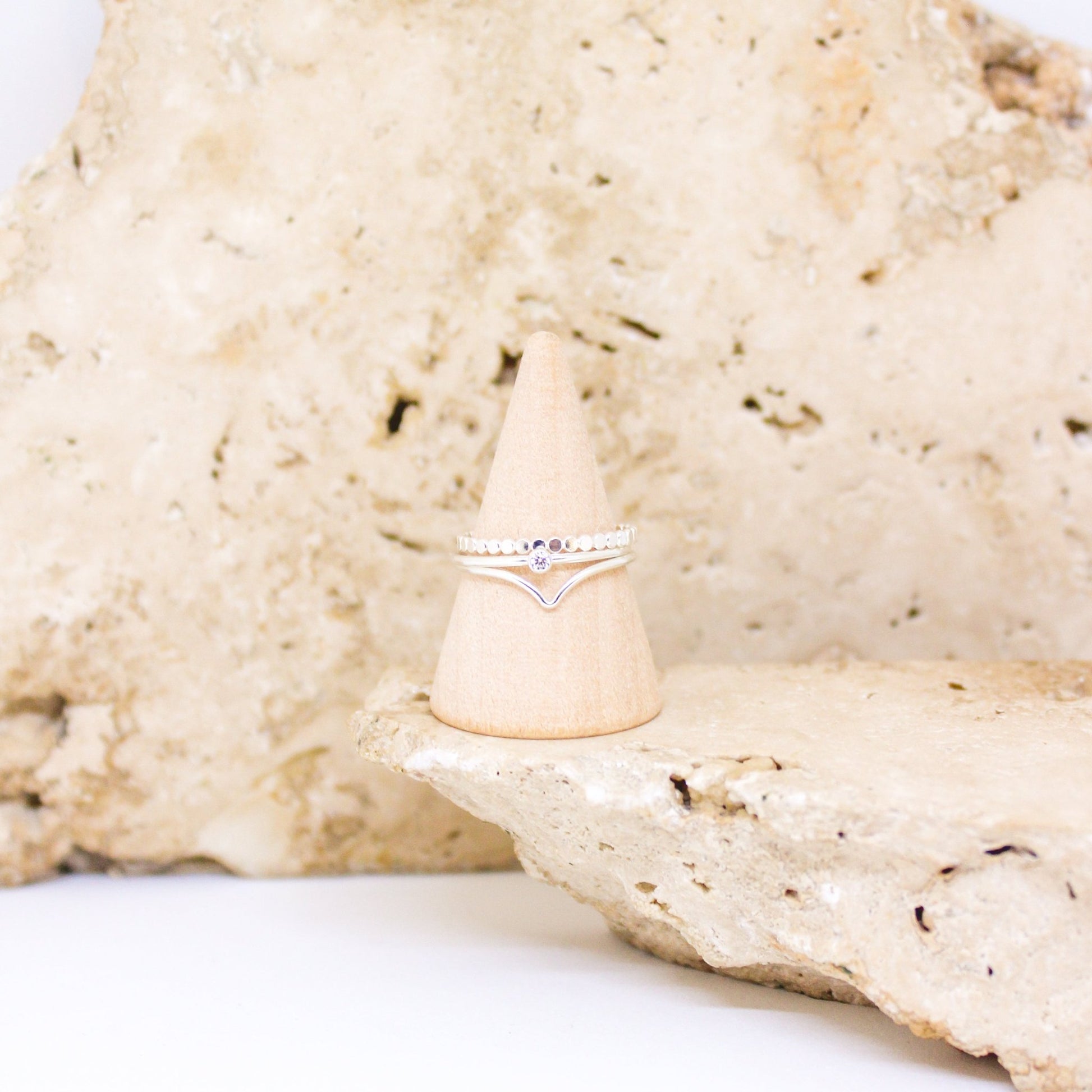 Chevron Stacking Ring - Rae and Jayde -